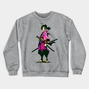 anime samurai girl Crewneck Sweatshirt